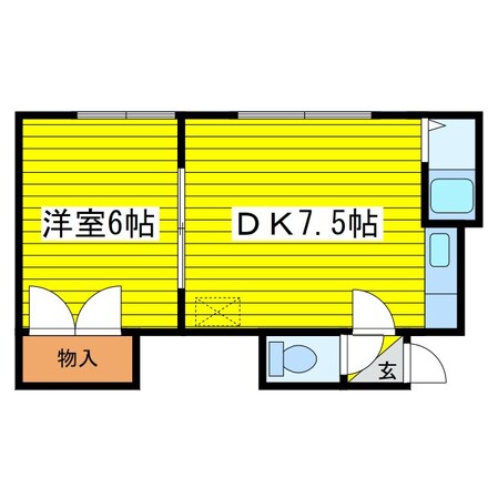 元町駅 徒歩8分 3階の物件間取画像